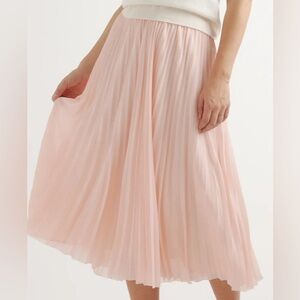 NWT - Quince Chiffon Pleated Midi Skirt Size XS
